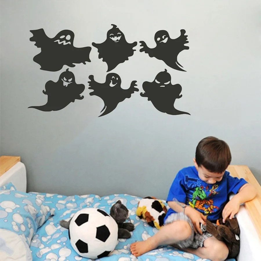 3D эффект креативный Призрак Хэллоуин стикер фестиваль Декор стены плакат обои