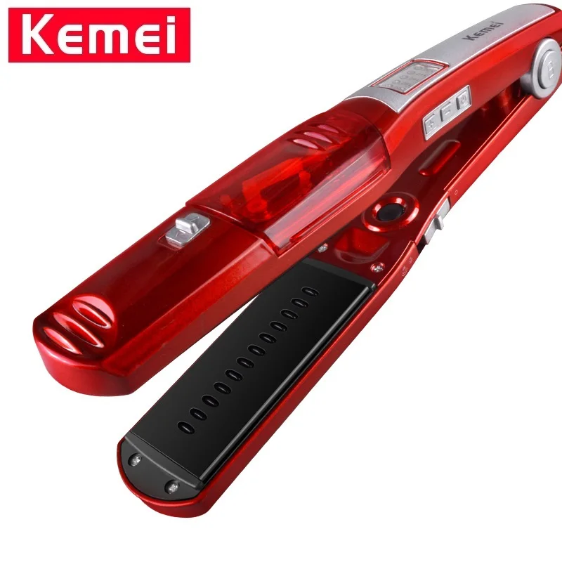 Профессиональный паровой выпрямитель для волос Kemei KM-3011 расческа плоский утюг