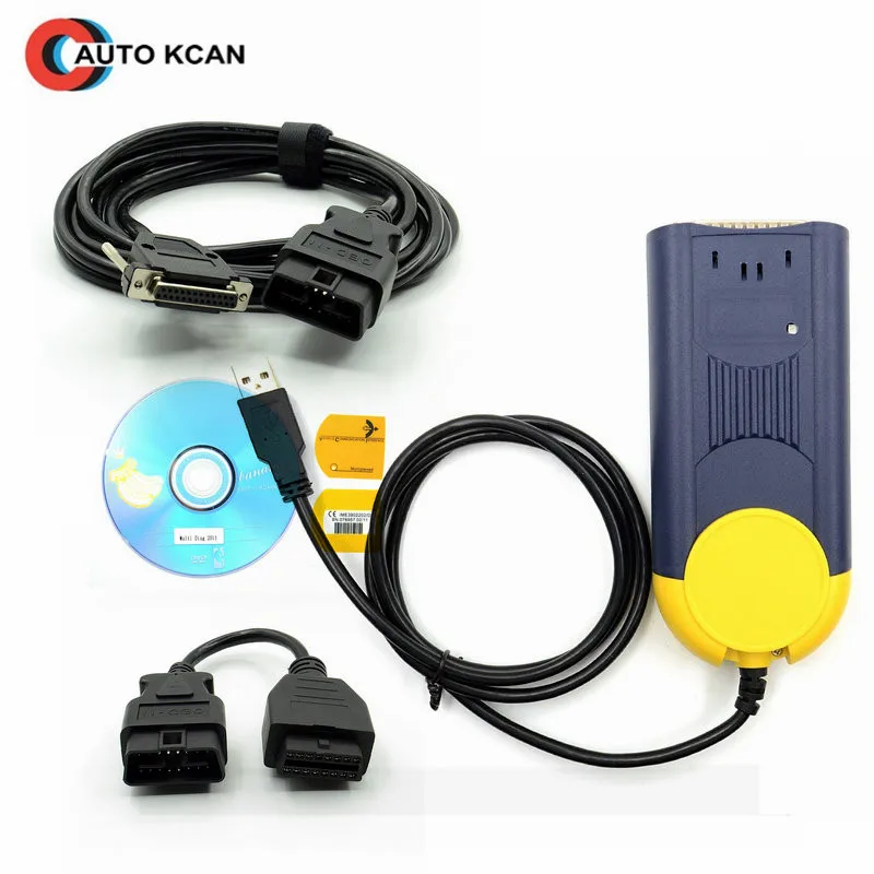V2011 Multi-Di@ g доступа J2534 Pass OBD2 устройства actia Автосканер Multi-Diag многораспределительного v2011