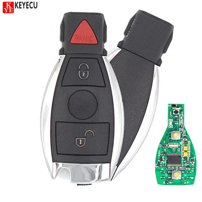 Новый запасной дистанционный ключ KEYECU с 2 кнопками и 1 чипом NEC 315 МГц для Mercedes-Benz 2000