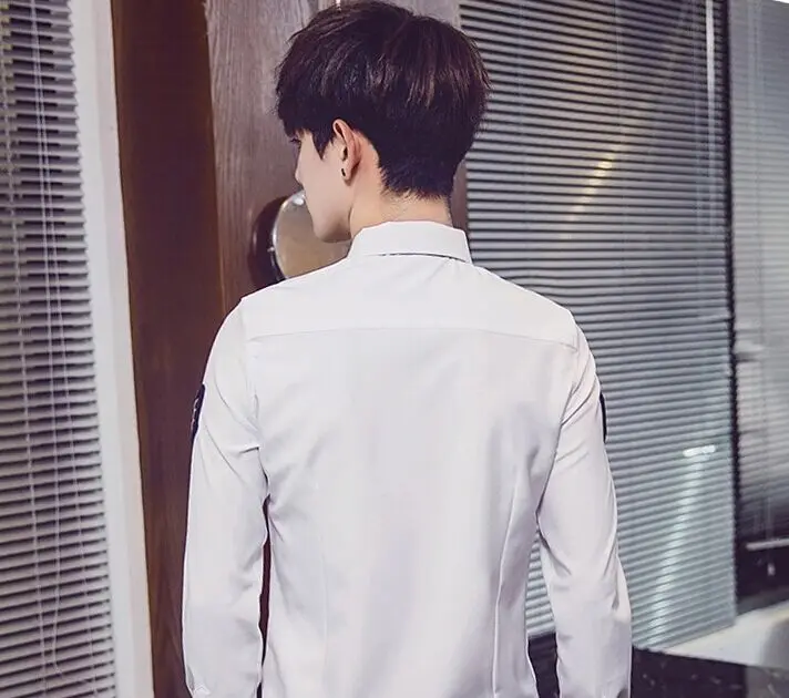 Новое поступление Высококачественная Мужская рубашка с длинным рукавом