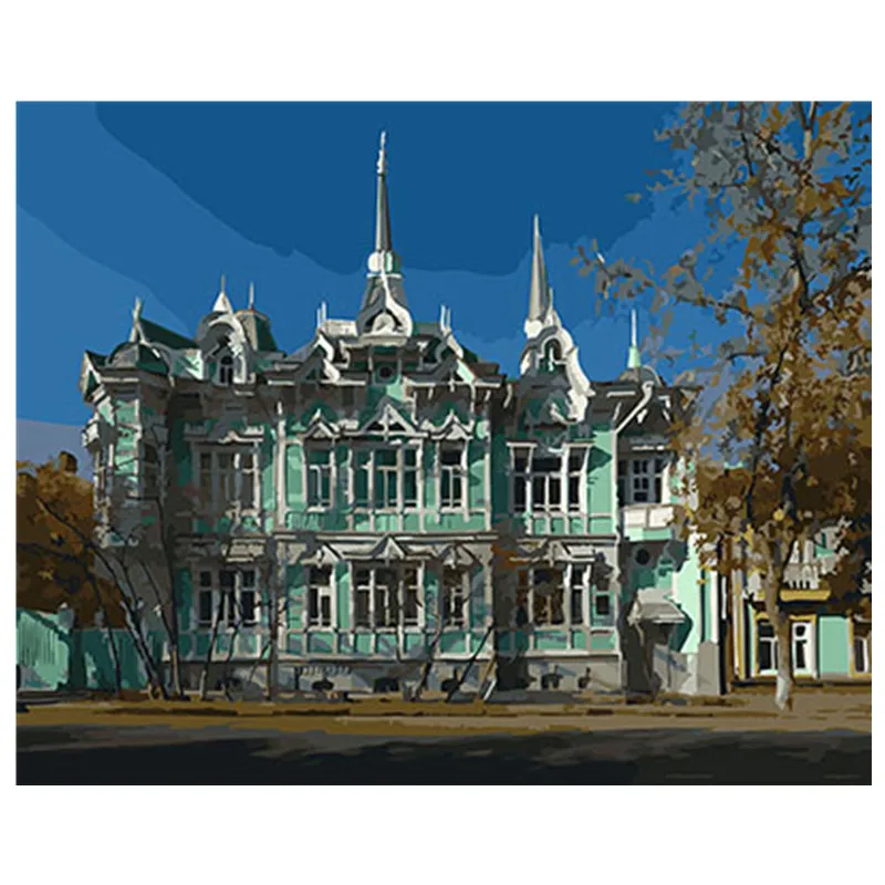 GX26185 Рисунок Картина в рамке картины Сделай Сам картина по номерам Сделай Сам картина маслом на холсте украшение дома Прямая поставка GX26161 40X50 см - Цвет: GX26185