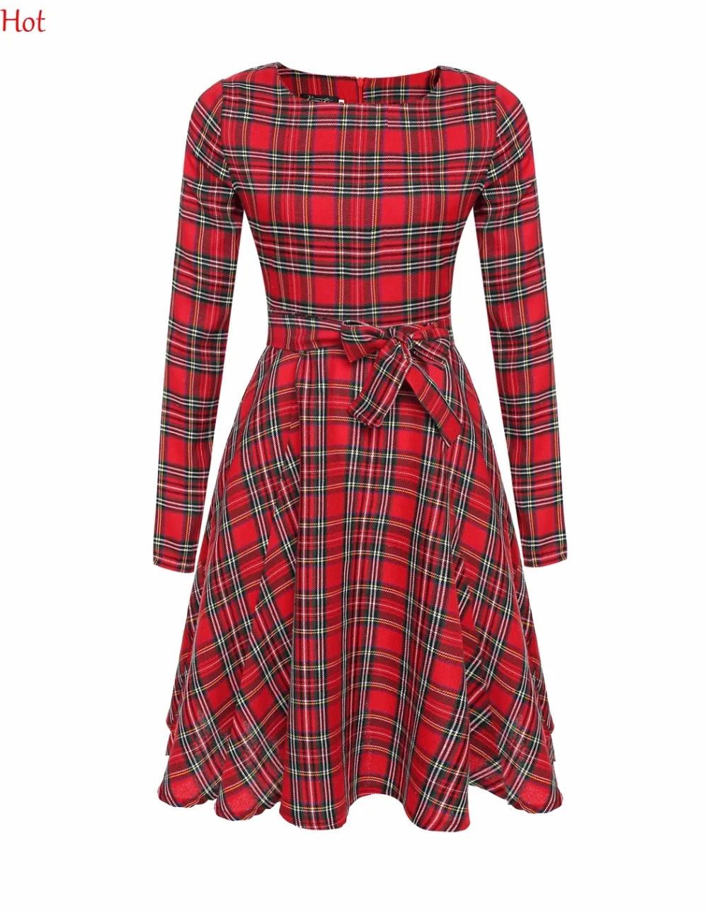 Женское платье рубашка модное осеннее Плиссированное ТРАПЕЦИЕВИДНОЕ ПЛАТЬЕ в