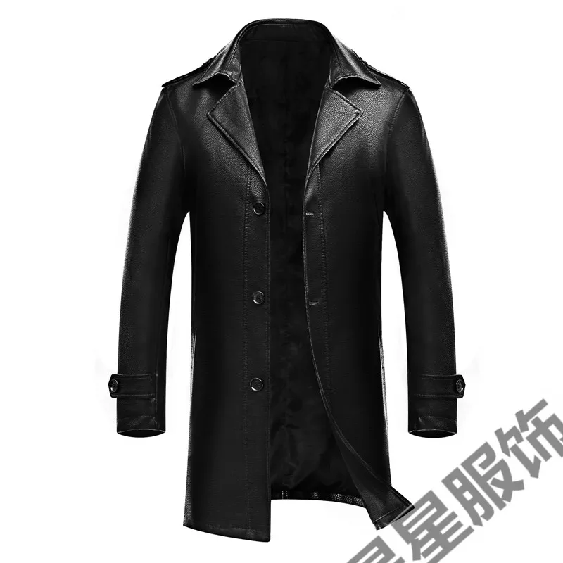 Мужское кожаное пальто из натуральной кожи 8XL 6XL весеннее овечьей шкуры с