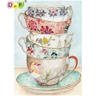 Набор для рукоделия DPF, стеклянная пластина, 5D, вышивка, алмазная живопись, вышивка крестиком для дома, декоративная Бриллиантовая Мозаика Г., квадратная Алмазная вышивка