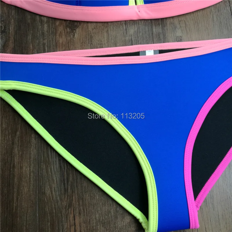 Купальник неопреновый с чашками пуш ап и треугольным верхом|suit bottom|swimsuit wrap cover upsuit