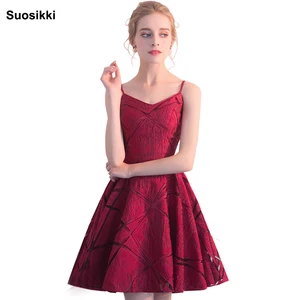 Suosikki коктейльные платья 2018 с двойным V-образным вырезом и блестками официальные платья синего и золотого цвета до колена сексуальное платье для выпускного вечера