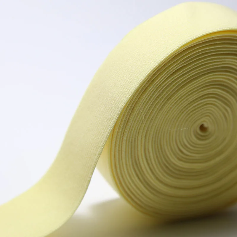 light yellow 1 дюйм эластичная лента с плюшевыми боками нейлоновая эластичная тесьма для DIY нижнего белья аксессуары для бюстгальтеров 25 мм Ширина 10 м/лот Мягкие Ленты - Цвет: light yellow