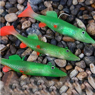 5 шт. зима для рыбалки приманки 10 cm / 11 g длинная задняя часть мягкий рыбы пакет