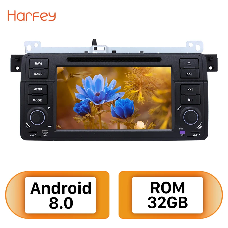 Harfey Android 8 0 7 дюймов 1Din автомобиля радио для Rover 75 мг ZT MG7 M3 BMW E46 316i 318i gps