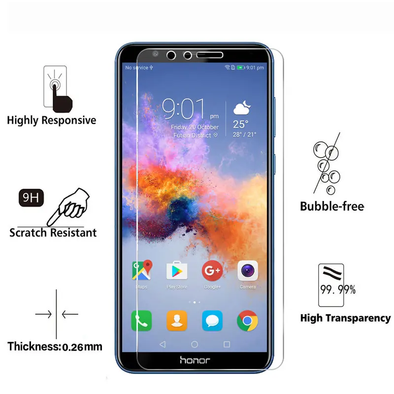 FQYANG 9H закаленное стекло для HUAWEI Y6 Y7 Y9 2018 2019 Защитная пленка экрана mate 8 9 10 LITE PRO |
