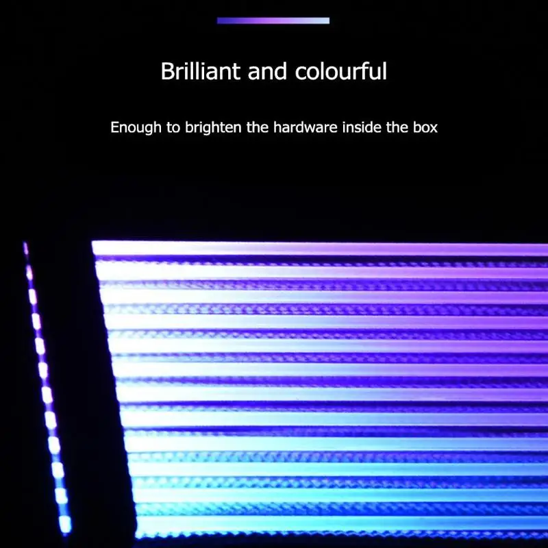 24Pin неоновый RGB блок питания линии PC чехол материнская плата Мощность