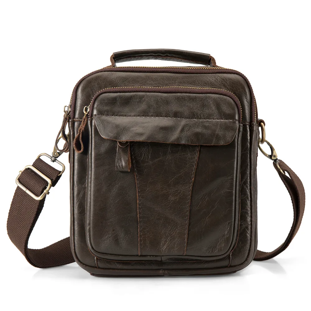 Оригинальная кожаная мужская модная повседневная сумка тоут Mochila дизайнерская