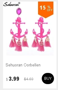 Sehuoran Oorbellen богемные хрустальные серьги из бисера для женщин этнические очаровательные длинные серьги Бохо Femme рождественские подарки