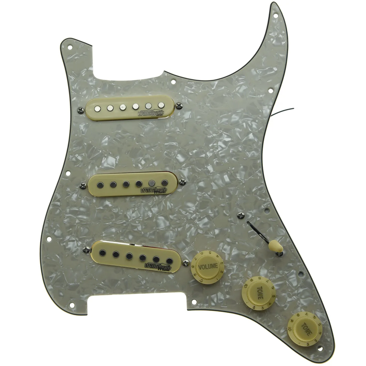 Допро нагруженный гитарный пикастр с предпроводным пикапом Wilkinson ST Pickguard