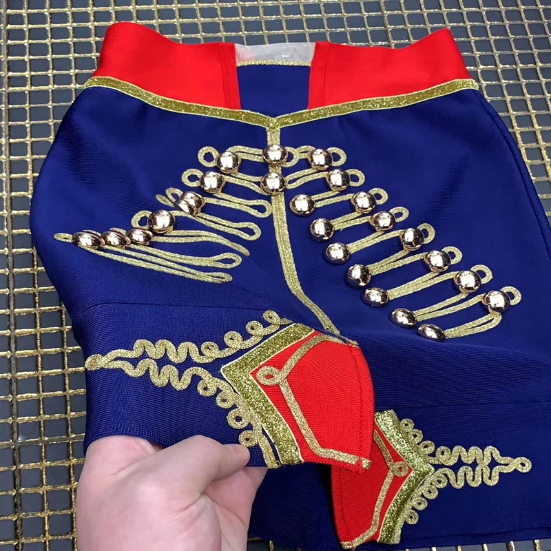 

2019 Newest High Quality England Style Bandage Skirts Skinny Pacthwork Button Sexy Summer Skirt Women Skirts Casual Wholesale