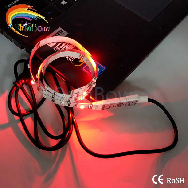 2016 Free shipping 5 В USB Кабель газа СВЕТОДИОДНЫЕ полосы света SMD3528 50 см Рождество Гибкие