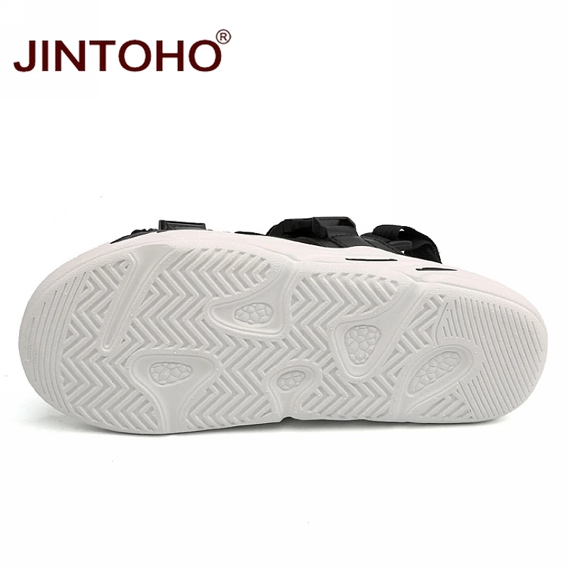 JINTOHO мужские кожаные сандалии дешевые пляжные повседневная обувь лето