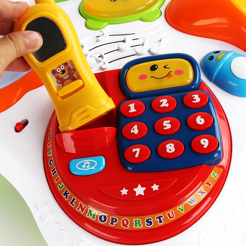 Музыкальный обучающий стол для детей Обучающие игровые Игрушки активного отдыха