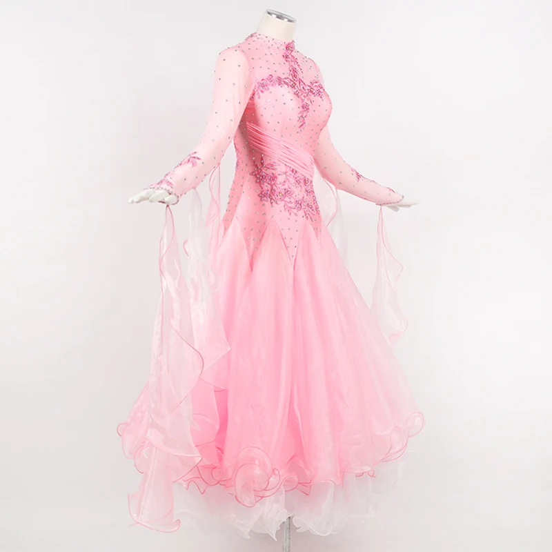 Платье для Бальных соревнований новый стиль высокое качество изготовленное на