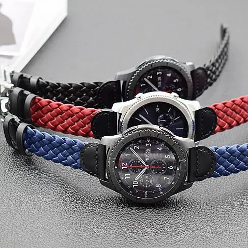 

Ремешок из натуральной кожи для наручных часов Huawei Watch 2Pro, браслет для Samsung Gear S3 Huami, 22 мм