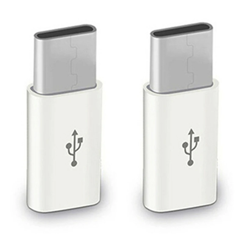 2 шт. Micro USB-Type C USB кабель-переходник для зарядки конвертер для huawei P9 P10 P20 LG G5 G6 samsung S8 S9 Plus разъем зарядного устройства - Тип штекера: 2 Pieces Included