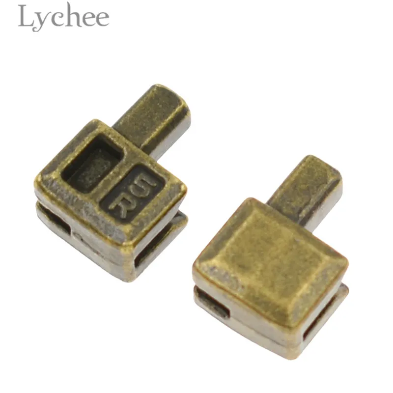 Lychee Life 10 комплектов металлические ремонтные молнии стопор открытый конец молнии стопор DIY Швейные молнии аксессуары для одежды