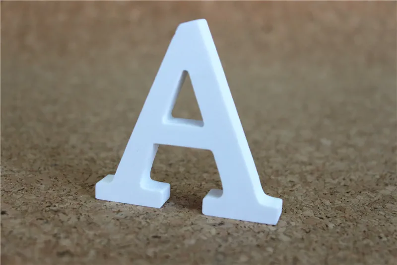 1 шт. украшения шт. дома буквы искусственного дерева туба Размеры высота 15 см деревянные буквы Свадьба День рождения Свадебные украшения письмо - Цвет: A