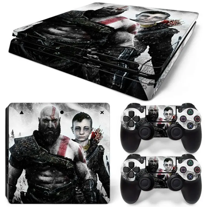 God of War Съемная виниловая кожа для PS4 Slim+ контроллер защитные наклейки для sony Playstation 4 Slim для Dualshock 4 аксессуары