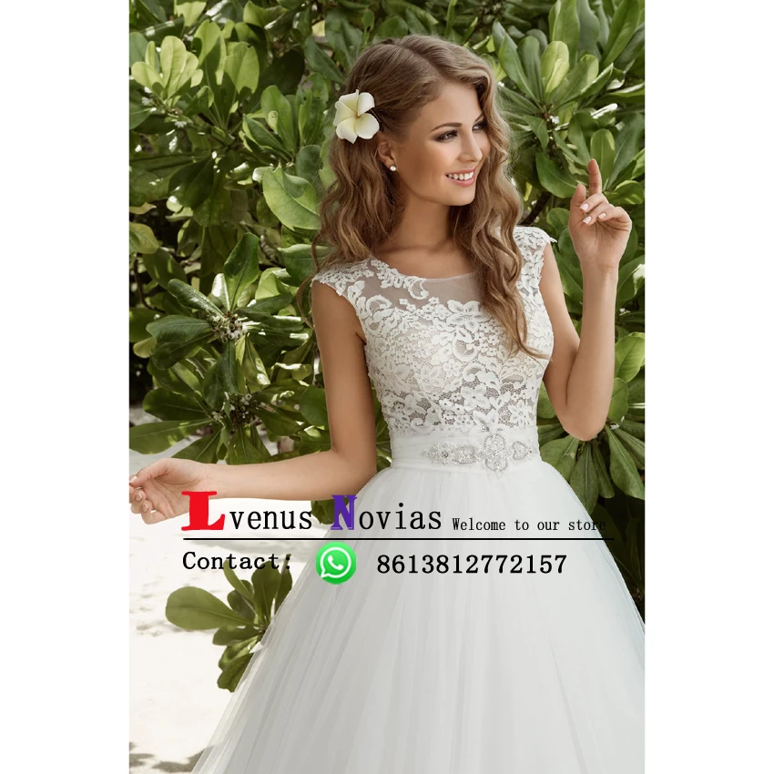 Высокое Качество Китай Свадебное Платье с Бисером Пояса Robe De Mariage 2017 Сексуальная