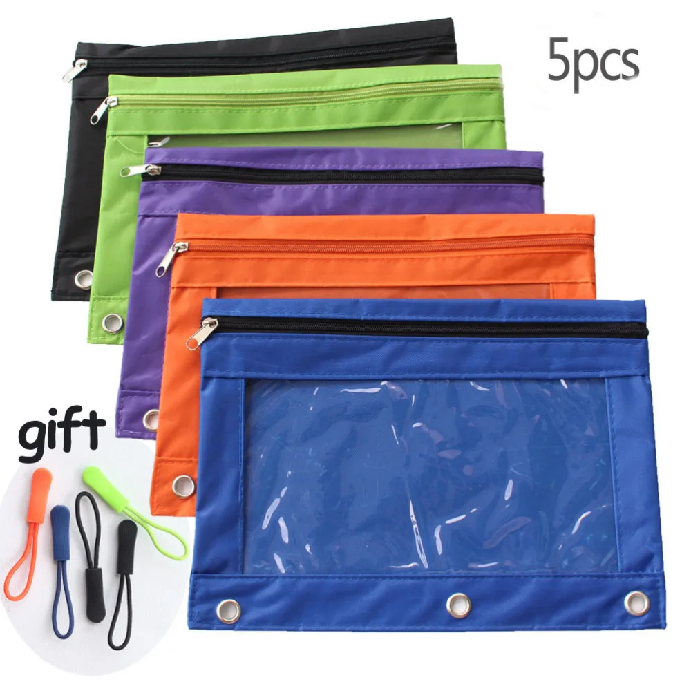 Сумка карандаш на молнии с застежкой молнией пенал 3 заклепками 5 упаковок видов