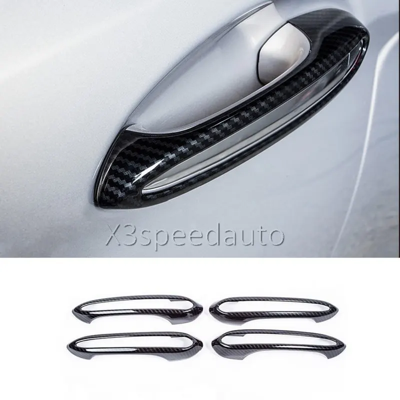 4 шт. накладки на дверные ручки из углеродного волокна для BMW 5 Series G30 2017-2019