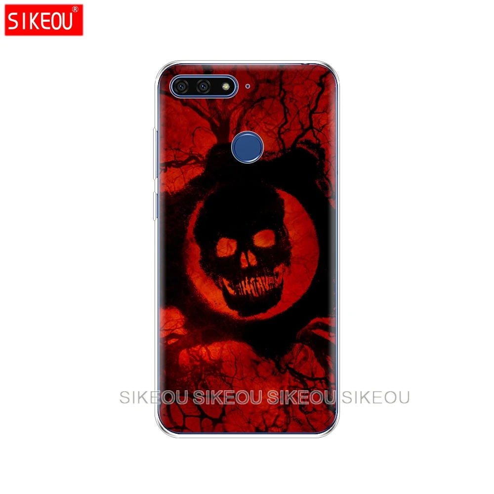 Силиконовый чехол для телефона Huawei Honor 7A PRO 7C Y5 Y6 Y7 Y9 2017 2018 Prime Dead ghost Skull|Бамперы| |