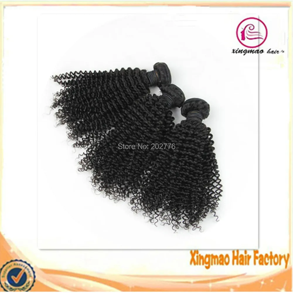 10&quot -24&quot Large in Stock Brazilian Kinky Curly Virgin Hair Natural Color 3 pcs Lot Free Shipping |