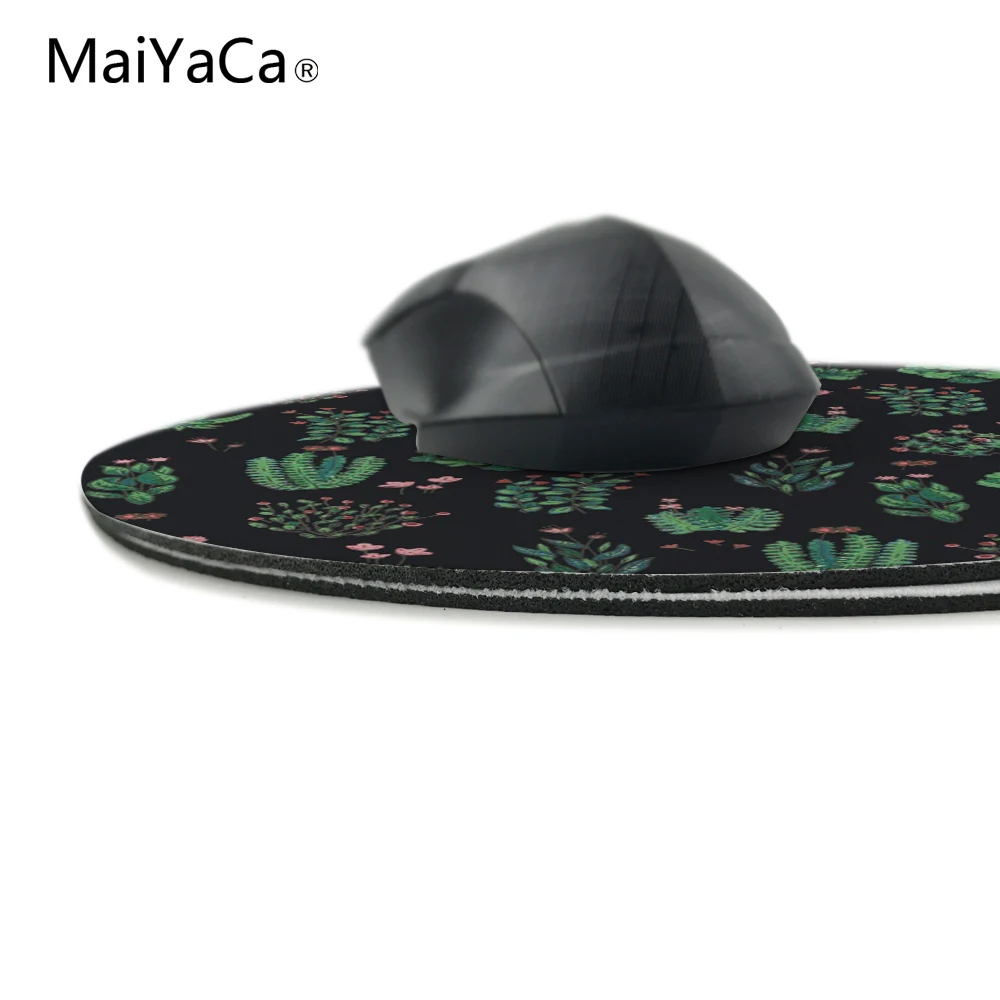 Коврик для мыши MaiYaCa garden woe prints, маленький размер, круглый коврик для мыши, Нескользящий Резиновый Коврик