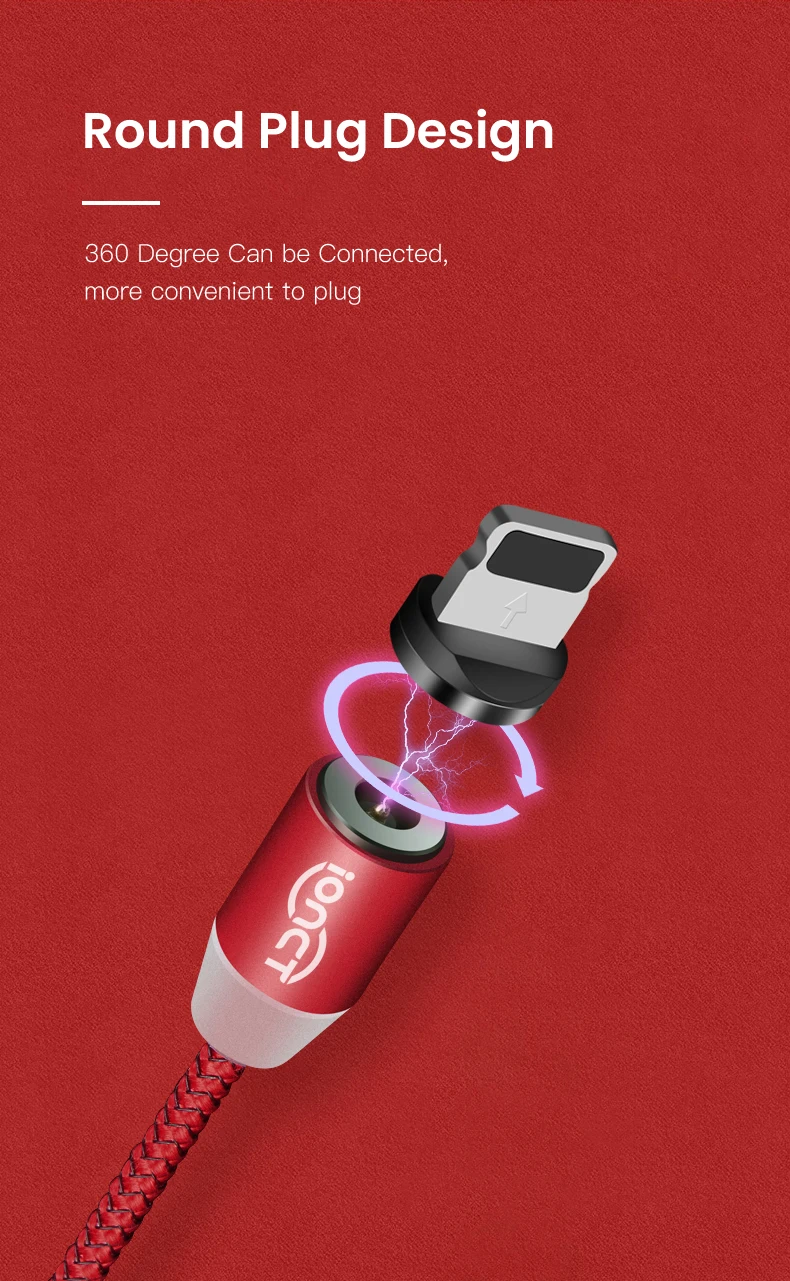 IONCT Магнитный кабель Micro USB кабель для iPhone Android type C кабель магнитное зарядное устройство Microusb USB C нейлоновый магнит Быстрая зарядка