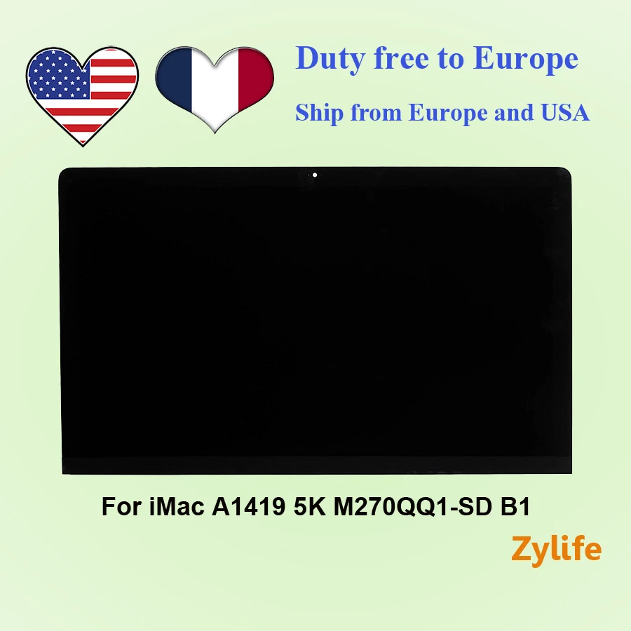Новый ЖК экран в сборе EMC2834 2806 3070 iMac27'' A1419 LM270QQ1 SDB1 SDA2 SDC1 5K|ЖК-экран для ноутбуков|