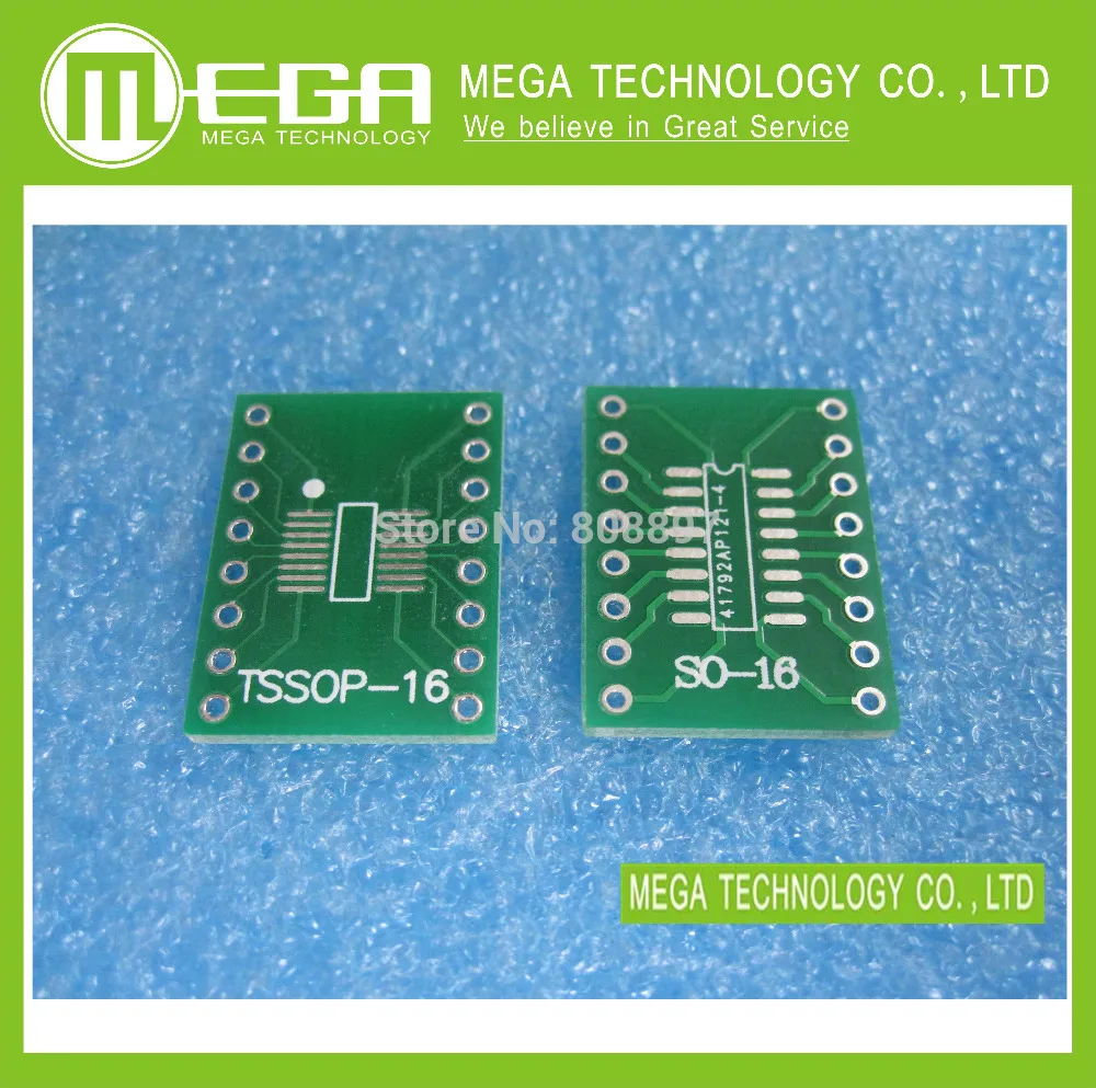 

20pcs/lot SOP16 SSOP16 TSSOP16 SOP TO DIP 0.65/1.27mm IC adapter Socket / Adapter plate / PCB