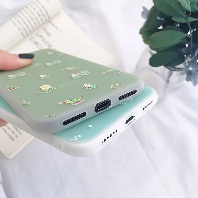Чехол для телефона с кроликом Boucho Cute Cartoon Chick iPhone XS MAX XR X мягкий чехол из ТПУ 6 6S 7 8 Plus