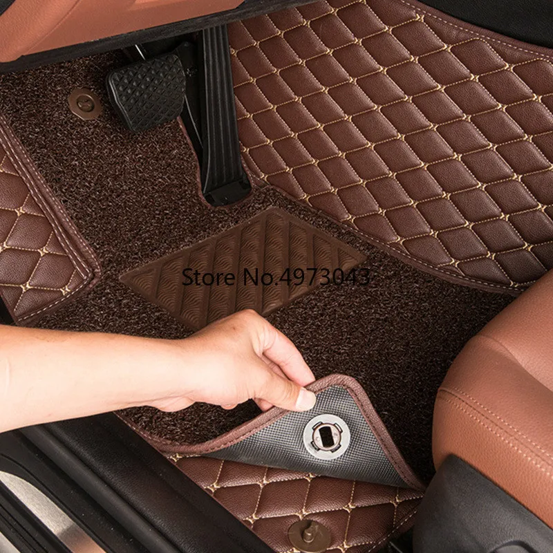 Пользовательские двойные автомобильные коврики для honda accord crv CR-V jazz fit city civic CRZ UR-V INSPIRE Автомобильный Ковер