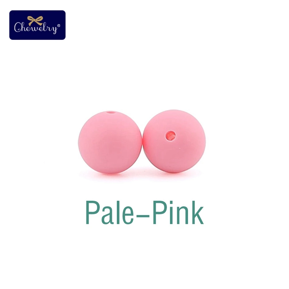 Pale Pink 30 шт пищевого качества силиконовые бусины 12 мм жемчужные силиконовые бусины Детские игрушки DIY детские Прорезывания Зубов Ожерелье без БФА соска цепь аксессуары - Цвет: Pale Pink