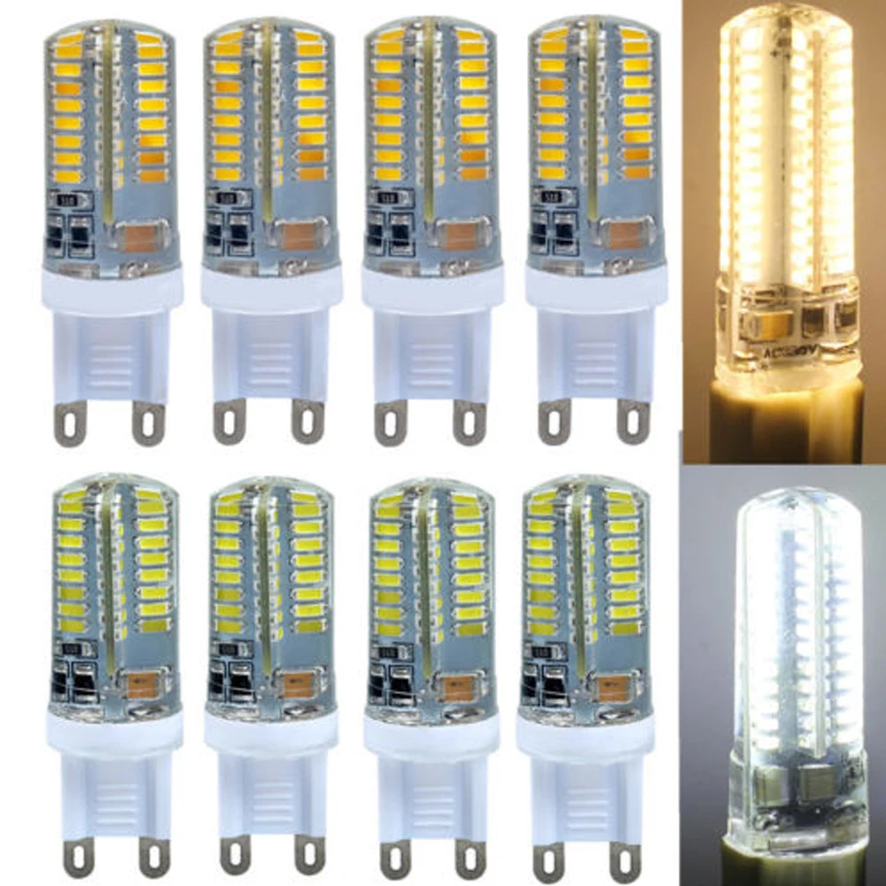 G9 3W 3014 LED 64 SMD Холодный/теплый белый Энергосберегающая кукурузная лампа Замена