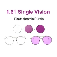 1 61 photochromic pink or blue or purple single vision lens sph range 8 006 00 max cly 6 00 optical lenses for eyewear