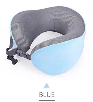 Clpaizi подушка для путешествий, мягкие и удобные для путешествий Memory Foam подушка на шею для Портативный для отдыха на открытом воздухе U формы из пены с эффектом памяти D30 - Цвет: Blue 2