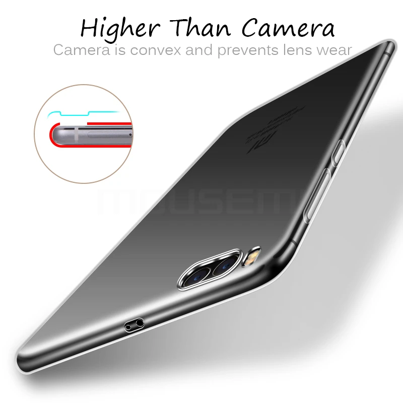 Чехол для телефона mousmi Xiaomi Mi A1 6 Note 3 чехол HD прозрачный силиконовый на 5 5S Plus 5c 5x |