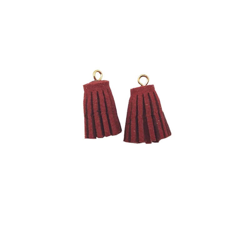 10 шт./лот Винтаж Шарм разноцветный LeatherTassel для аксессуары ручной работы DIY Jewelry брелок в виде кисточки мобильные ремни кулон - Цвет: Color 3 as photo