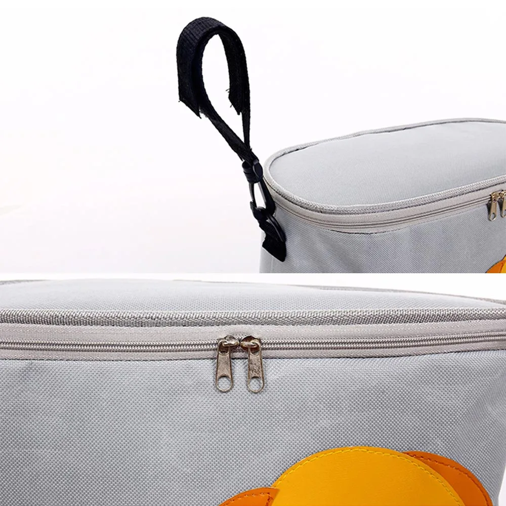 

Cute Cartoon Stroller Bag Large Capacity Hanging Bag stroller Organizer Multi Compartment Maternity Mummy Bag Storage Basket