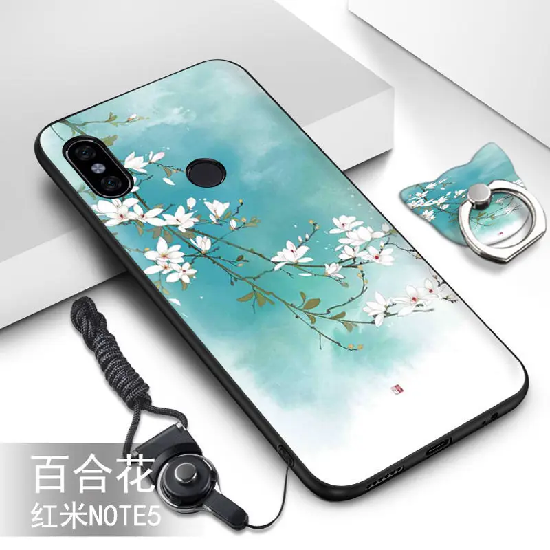 Чехол для Xiaomi Redmi Note 5. Роскошный тонкий мягкий силиконовый чехол из ТПУ с функцией