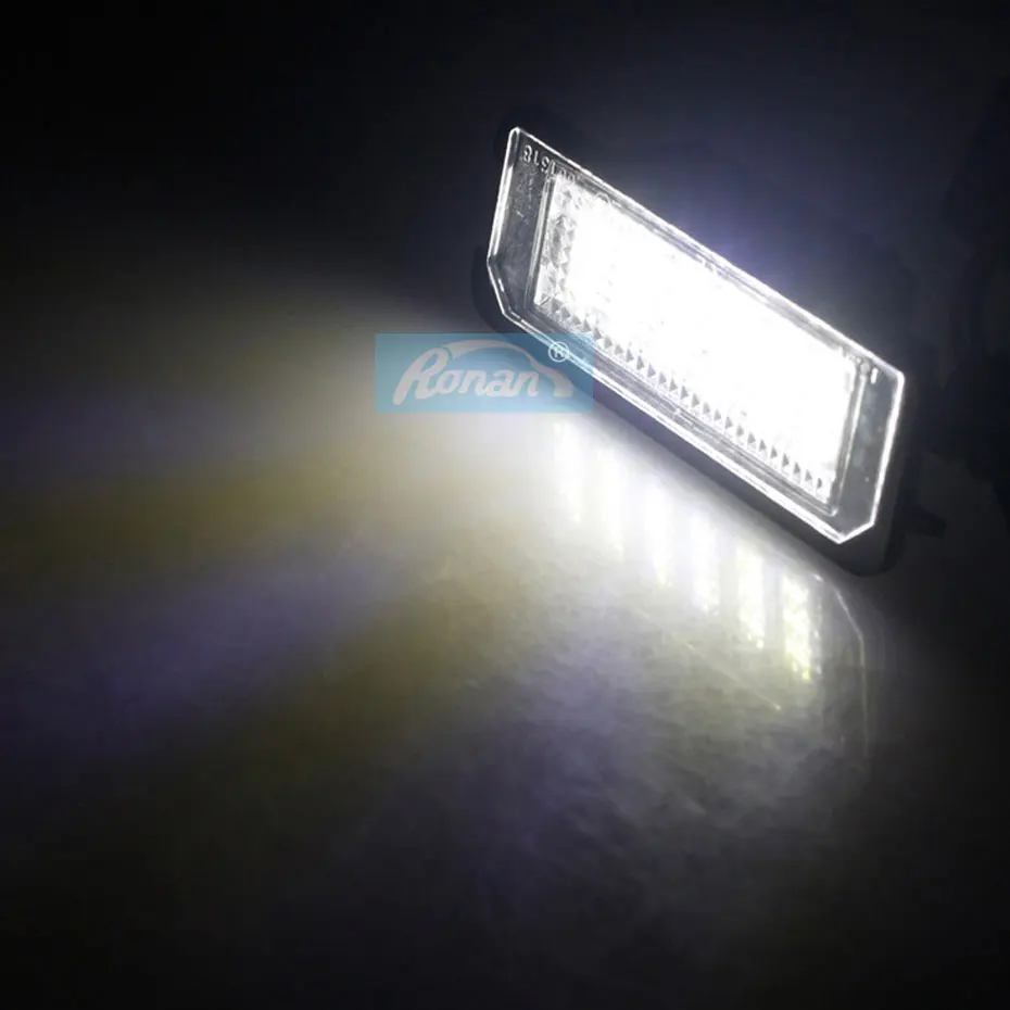 18SMD светодиодный Подсветка регистрационного номера для Volkswagen GOLF4/GOLF5/GOLF6/GOLF7/Lupo/Scirocco/Polo Passat B7», «Жук», «для Skoda OCTAVIA III& сиденье