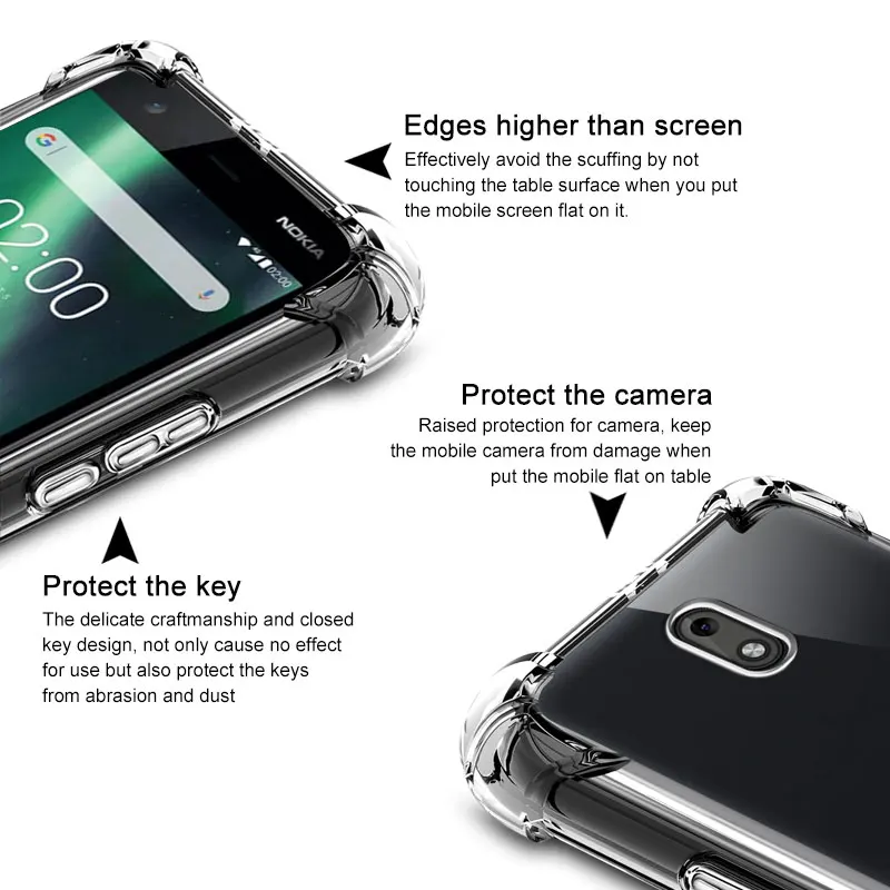 For Nokia 2 Nokia2 Smart Phone Mobile Matte Soft TPU Back Cover Case IMAK Full Coverage Silicon &amp Free Screen Film |